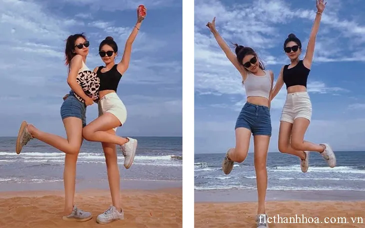 chụp ảnh trên biển flc sầm sơn cùng bạn