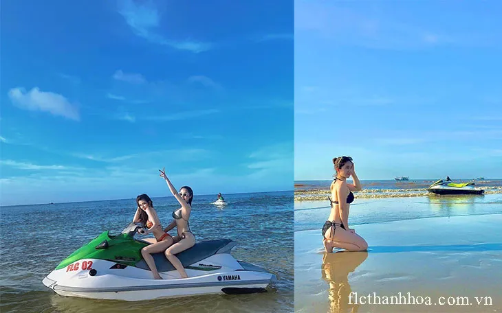 chụp ảnh bên moto nước