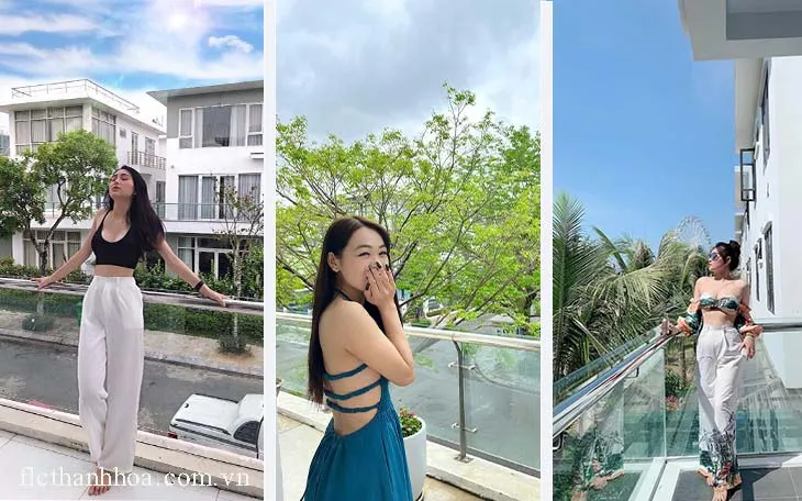 chụp ảnh ban công villa flc 