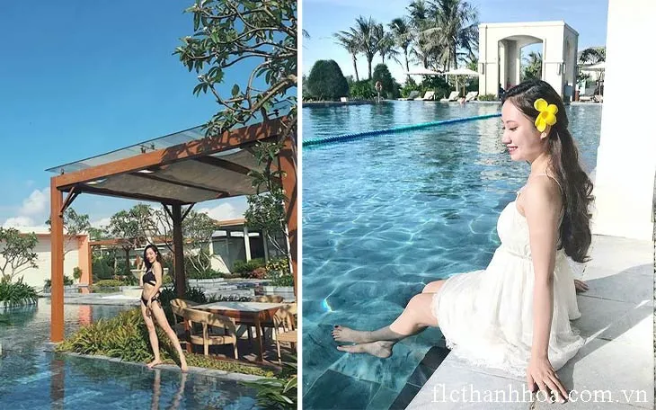 checkin bể bơi flc luxury resort sầm sơn