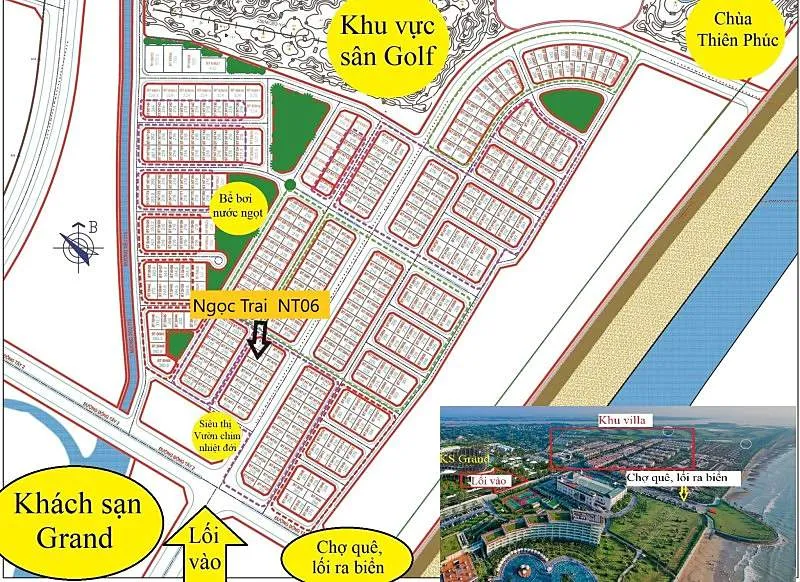 vị trí villa ngọc trai nt06