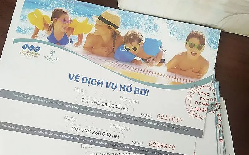 giá vé bể bơi nước mặn flc sầm sơn