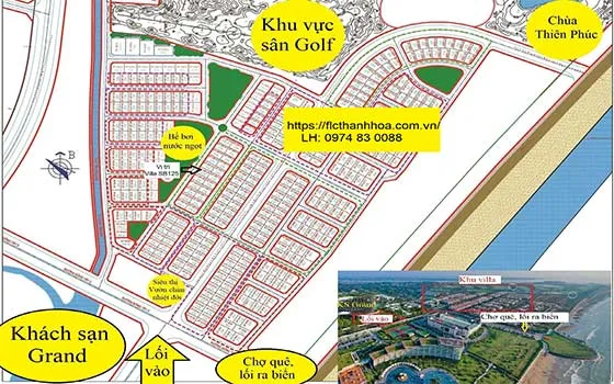 vị tri villa sao biển sb125 flc sầm sơn
