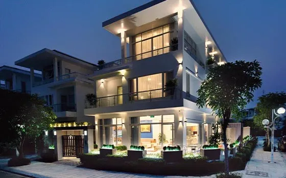 bên ngoài villa ngọc trai nt122 flc sầm sơn