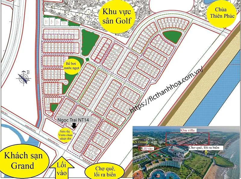Vị trí villa ngọc trai NT14